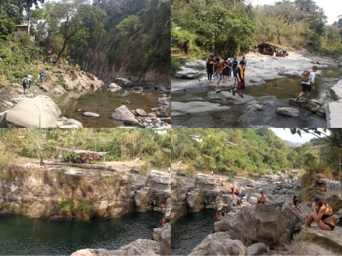 学院旅游，瀑布Tangadan Falls